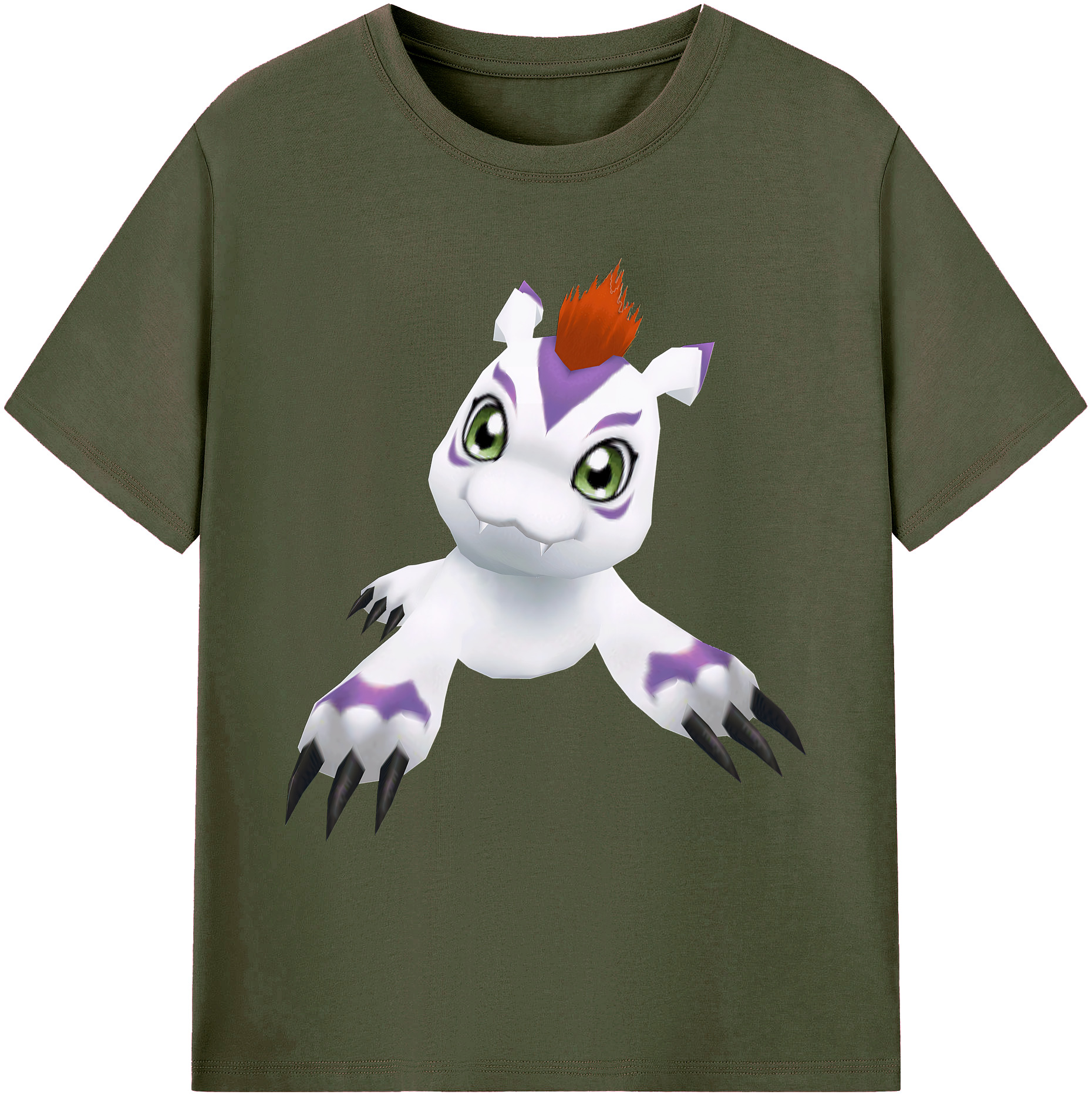 （画像用） Digimon デジタルモンスター/デジモン 綿100％ メンズ半袖Tシャツ｜肌触りやわらか＆通気性